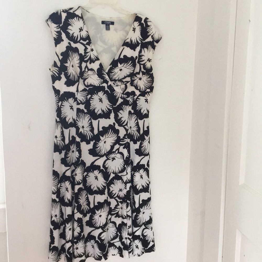Chaps Ralph Lauren V Neck Dress